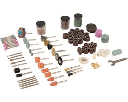 Silverline Hobby machine accessoire set - 216 delig - veelzijdig gebruik - 3,17 mm spandoorn