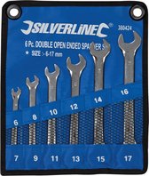 Silverline 6-delige offset steeksleutel set 6 - 17 mm