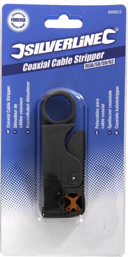 Dénudeur de câble coaxial Silverline RG6 / 58/59/62