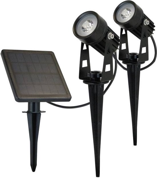 ezsolar LED tuinspots op zonne-energie set van 2 | bol.com