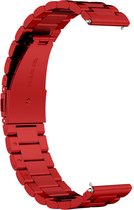 Band Geschikt voor Huawei Watch GT Runner/Watch GT 3 46mm gemaast staal Rood