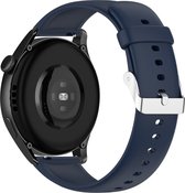 Bracelet Adapté pour Huawei Watch 3 Pro Siliconen Souple Bleu Nuit