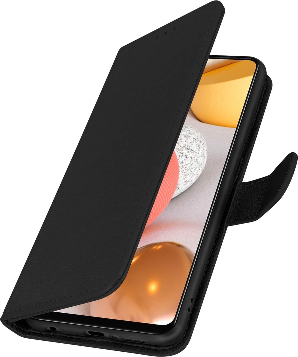 Geschikt voor Samsung Galaxy A42 Bookcover Video Support Functie zwart