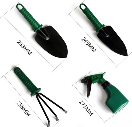 Tuingereedschap - Tuingereedschap Set - 5 delig - Tuingereedschapset - Snoeischaar - Tuinschaar - Bloemenschaar - Tuinschepje - Tuinharkje - Plantenspuit - Handhark van Tuingereedschap. — afbeelding 3