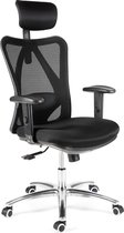 Vivid Green Ergonomische bureaustoel voor volwassenen - Kantoorstoel - Vergaderstoel - Gamingstoel - Wieltjes - Zwart
