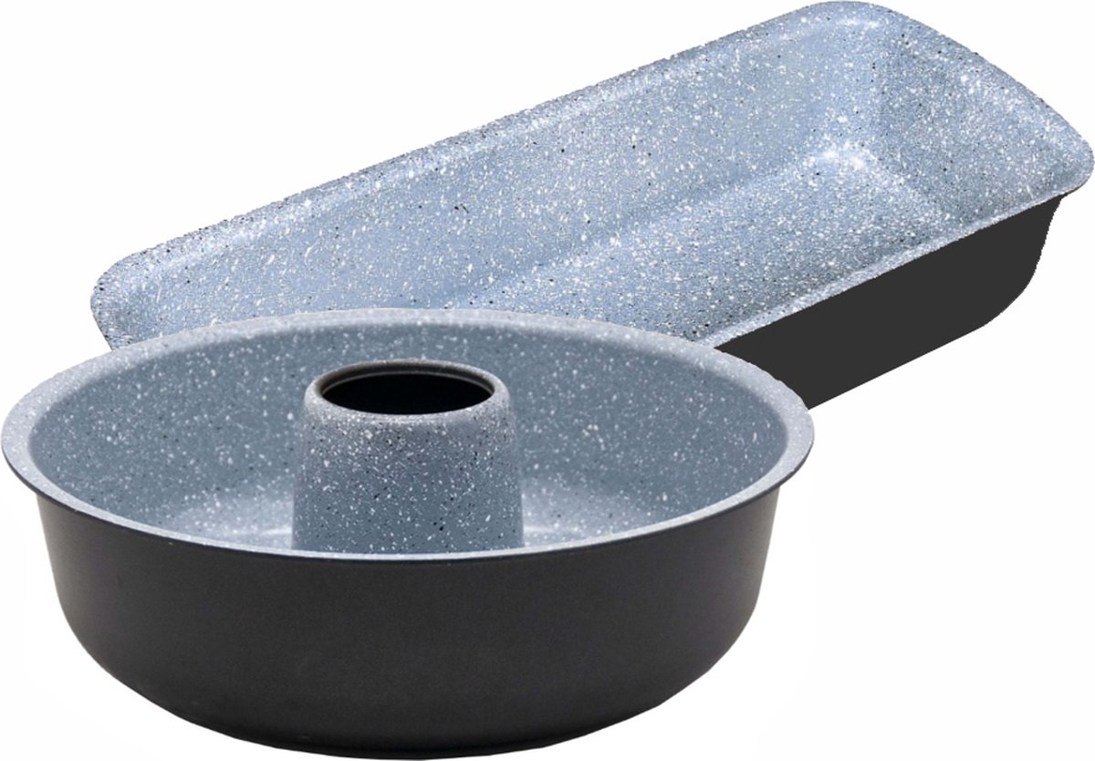 Woll Bakeware bakvorm 30 cm, met hittebestendige siliconen handgrepen tot 230 °C, PFAS-vrij, tweelaagse antiaanbaklaag, gealuminiseerd staal, zwart
