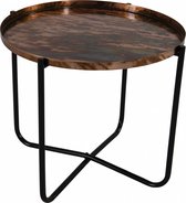 Table d'appoint ancien cuivre 40,5x35cm
