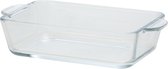Rechthoekige glazen kleine ovenschaal - 500 ml - 16 x 11 x 4,5 cm - Ovenschotel schalen - Serveerschalen