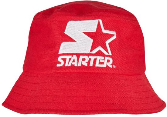 Starter Black Label - Basic Bucket hat / Vissershoed - Rood