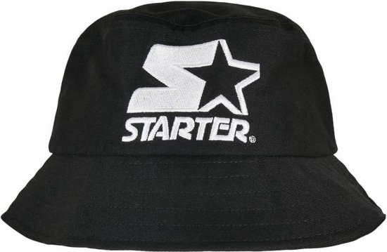 Starter Black Label - Basic Bucket hat / Vissershoed - Zwart