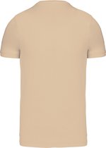 Zandkleurig T-shirt met V-hals merk Kariban maat L