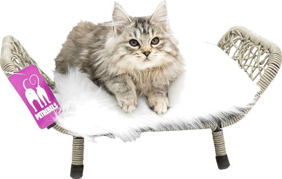 Petrebels Rome 47 luxe kattensofa -  Grey -  47 x 31 x 20 cm