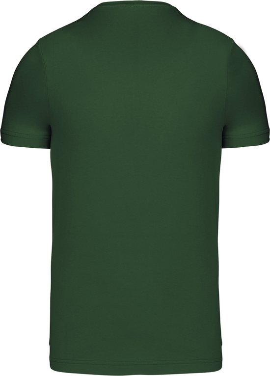 Forestgreen T-shirt met V-hals merk Kariban maat 3XL
