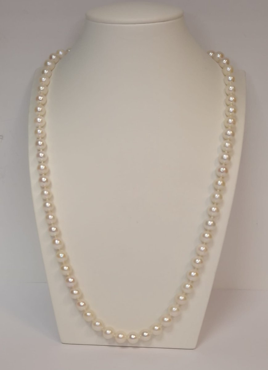 Parel collier – Akoya - 14 karaat – ketting – uitverkoop Juwelier Verlinden St. Hubert - van €1065,- voor €695,-