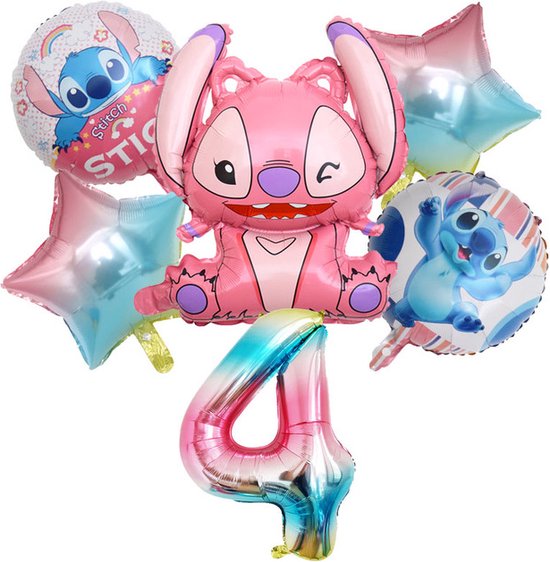 en stitch - - kinderverjaardag - disney - thema feest - folie ballonnen | bol.com