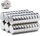 Brute Strength - Super sterke magneten - Rond - 15 x 5 mm - 60 stuks - Neodymium magneet sterk - Voor koelkast - whiteboard