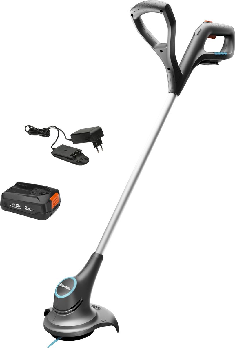 Bol.com GARDENA SmallCut 23/18V P4A Ready-T Grastrimmer Accu Incl. oplader 18 V 2 Ah Snijbreedte max.: 23 cm aanbieding