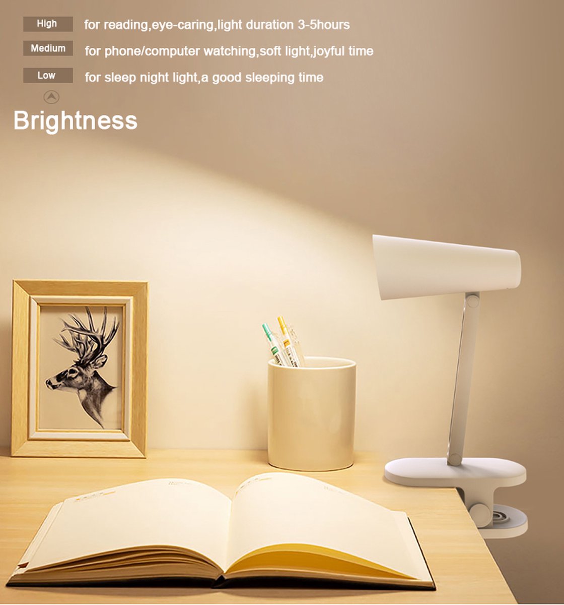 Newway Living Lampe de bureau à LED avec clip - Lampe sans fil - Lampe  rechargeable 