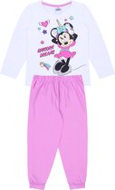DISNEY Minnie Mouse - wit en roze Pyjama voor Meisjes / 110