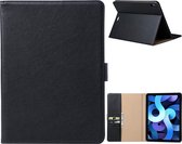 ipad air 2022 cover Bookcase Premium Luex Leather case Zwart - iPad Air 5 cover - iPad 10.9 cover Leatherette Book Case - cover ipad air 2022