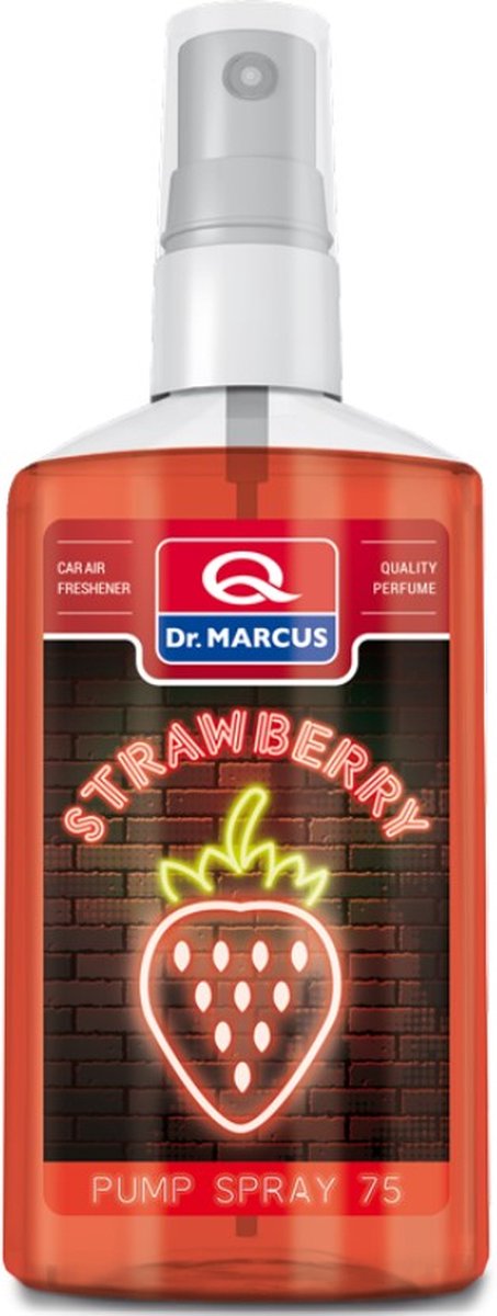 Dr. Marcus - Pumpspray - Luchtverfrisser - Autogeurtje - Luchtreiniger Strawberry