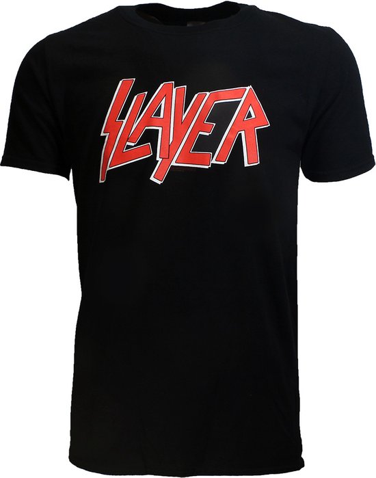 Slayer Classic Logo Band T-Shirt Zwart - Merchandise Officielle