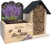 Baza Bee Hotel Met Bio Bloemen Lavendel - Moederdag cadeau