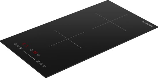 Inventum IKI3008 inbouw inductiekookplaat 30 cm - 1-fase - 2 kookzones - Boost - Timer - Kinderslot - Randloos - Elektrische kookplaat 2 pits - Zwart