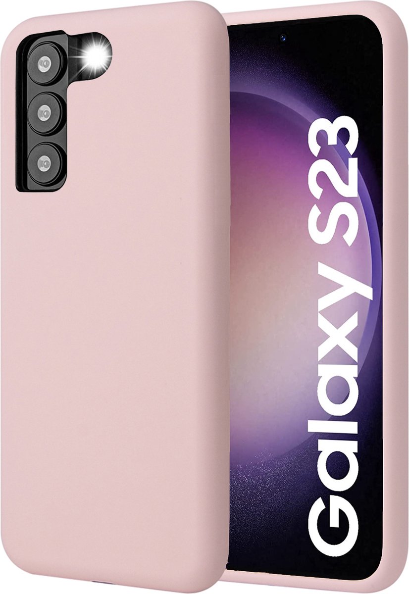 Hoesje geschikt voor Samsung Galaxy S23 - Back Cover Case SoftTouch Roze