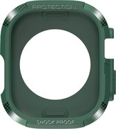 Cover Geschikt voor Apple Watch 8/7/6/5/4 45/44/22mm Carbonvezel – Groen