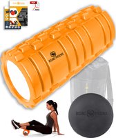 RP® Foam Roller inclusief Massage Bal Workout eBook, Tas & Poster - Foamroller Massage Roller & Massagebal - Triggerpoint Bal
