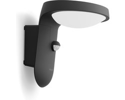 Philips LED Philips Tyla buitenwandlamp op zonne-energie - antraciet - met sensor - 1.2W