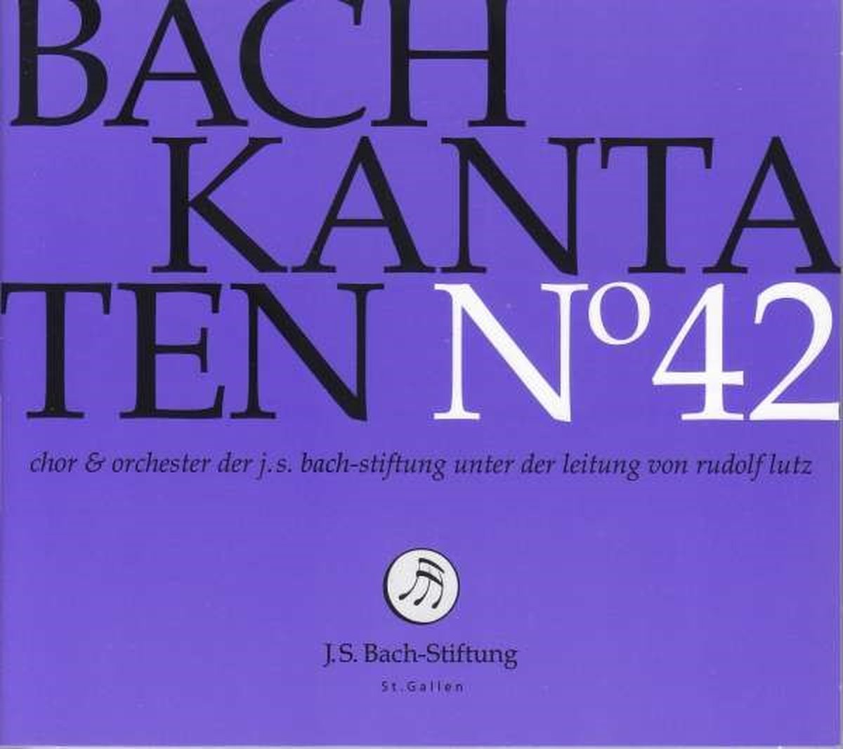 Chor & Orchester Der J.S. Bach Stiftung St. Gallen, Rudolf Lutz - J.S. Bach Kantaten N° 42 (CD)