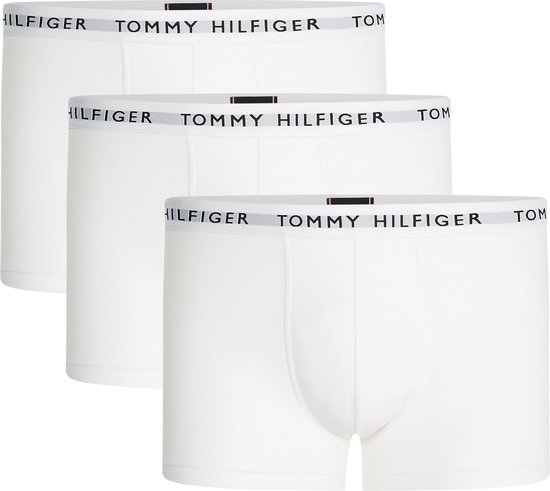 Tommy Hilfiger Recycled Essentials trunks (3-pack) - heren boxer normale lengte - wit - Maat: XXL
