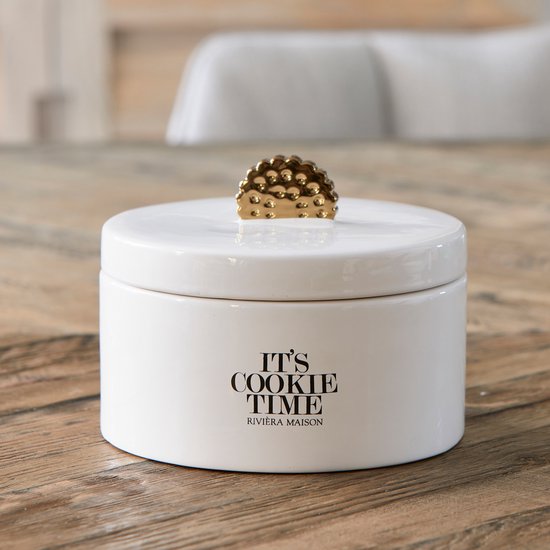 Tutor Tropisch geur Riviera Maison Voorraadpot met deksel, Koekjestrommel - It's Cookie Time  Storage Jar -... | bol.com