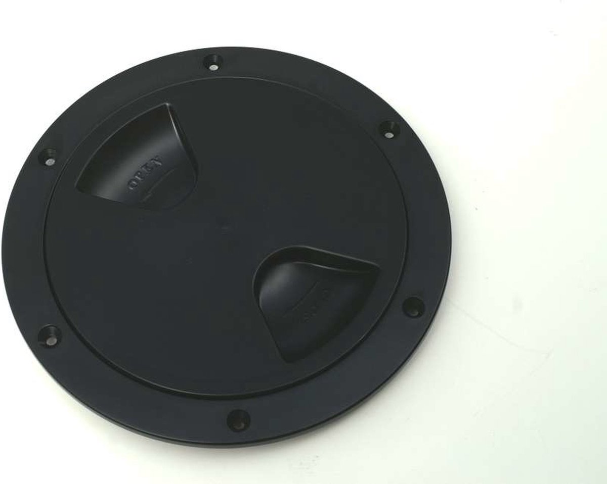 Ronde inspectiedeksels boot - 165mm - Zwart