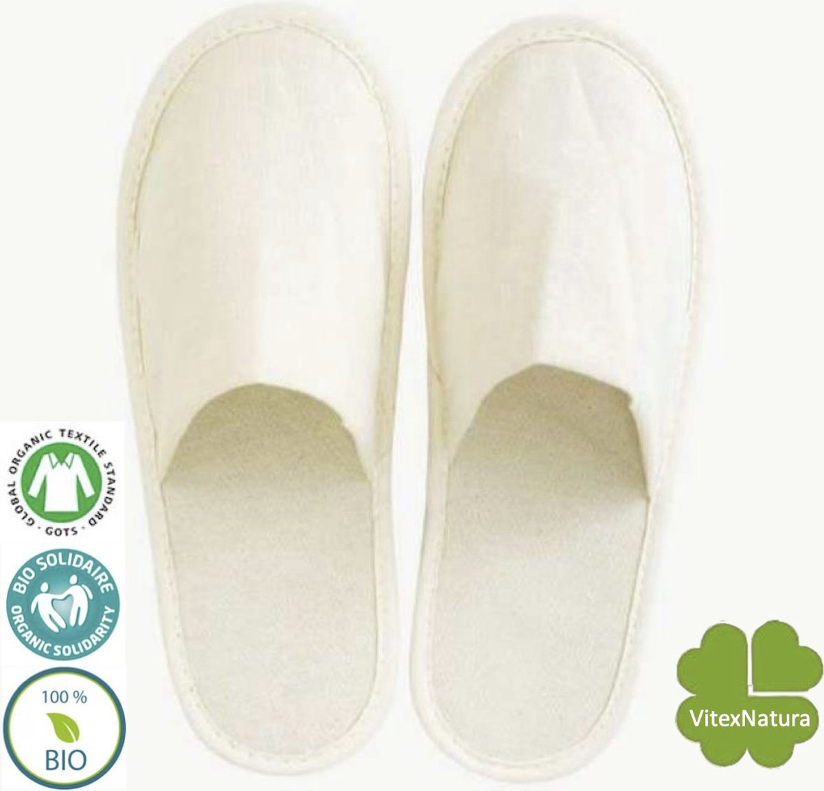 BIO LINNEN badslippers 25 paar | 100% Biologisch afbreekbaar Pantoffels | ONE SIZE | ideaal voor Hotel - Sauna bezoek - verpleging