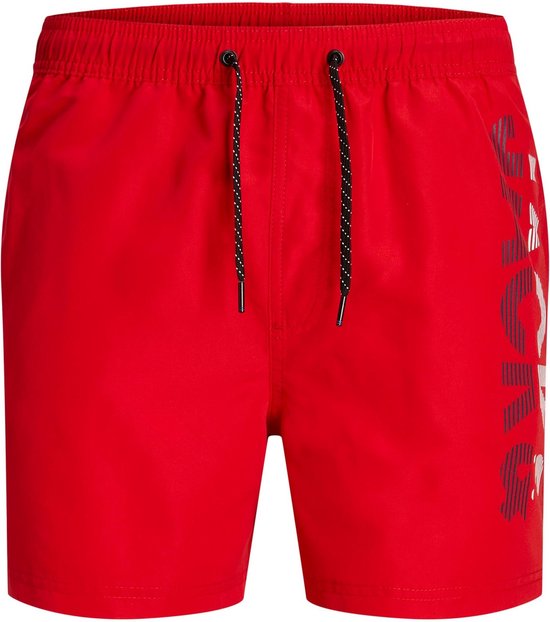 Jack & Jones Junior Shorts de bain Garçons SPICELOGO Rouge - Taille 176 - Maillot de bain