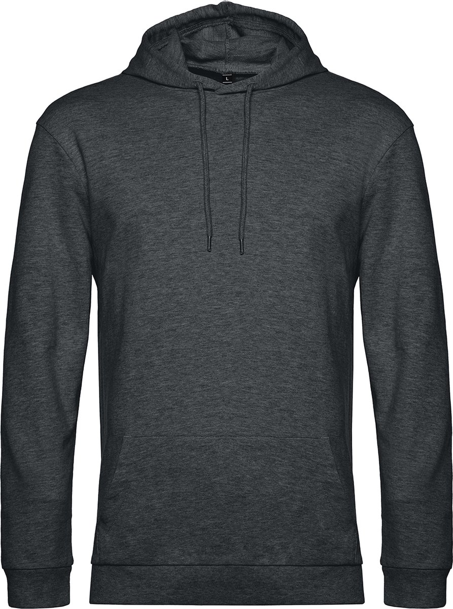 B&C Hoodie French Terry B&C Collectie maat S Heather Asphalt