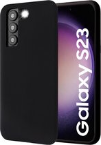Hoesje geschikt voor Samsung Galaxy S23 - Back Cover Case SoftTouch Zwart