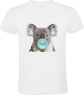 Koala met kauwgom Heren T-shirt | dier | snoep | snoepgoed