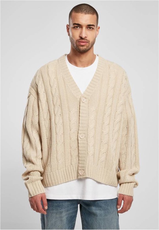 Urban Classics - Boxy Cardigan - 5XL - Groen