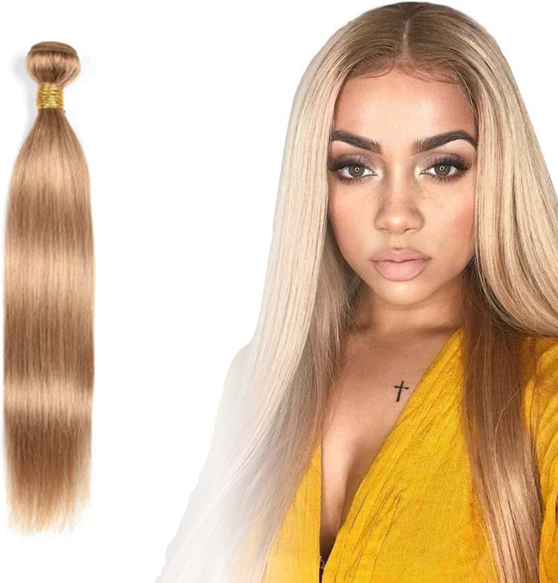 Weave hair 100 gram honingblond Brazilian hair Bodywave weave