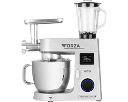 ECG FORZA 7800 Ultimo Argento - Keukenmachine - 8 liter - 1800 W - Zilver