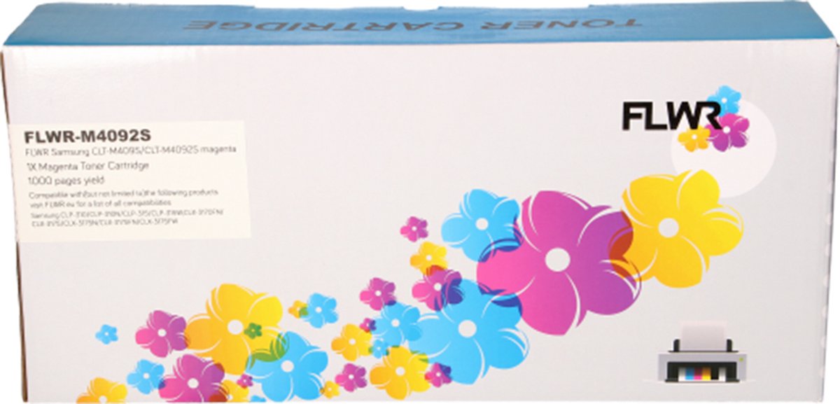 FLWR - Toner / CLT-M4092S / Magenta - Geschikt voor Samsung