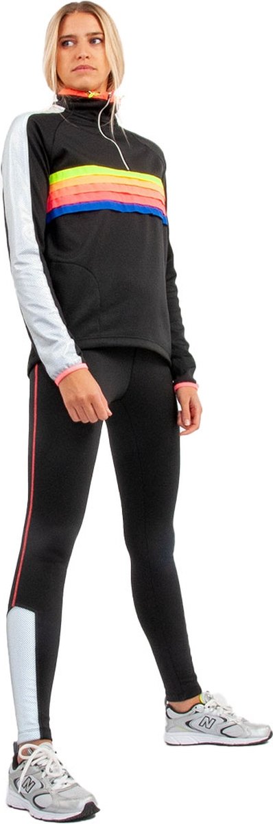 Gofluo - Sportlegging Dames Work-it - Reflecterend - Fleece - Thermo Legging Dames - Sportkleding - L