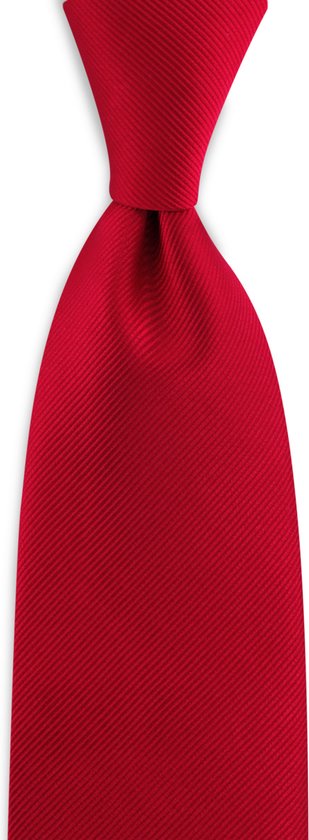 We Love Ties Cravate repp rouge, pure soie tissée