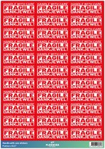 Breekbaar stickers 33 stuks VOORDEELSET - Fragile stickers - Handle with care sticker - Breekbaar etiket