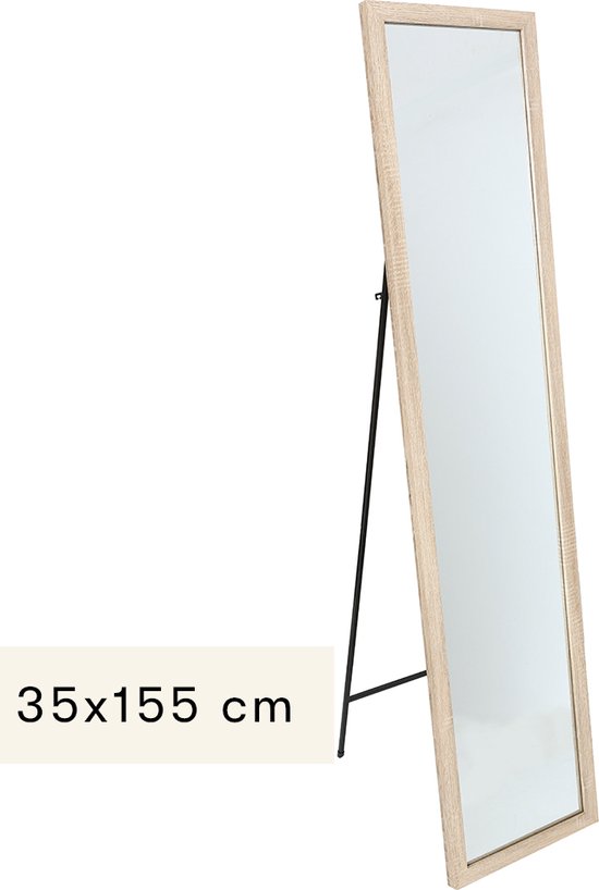 Staande Spiegel 35 x 155 cm Élise Licht Hout