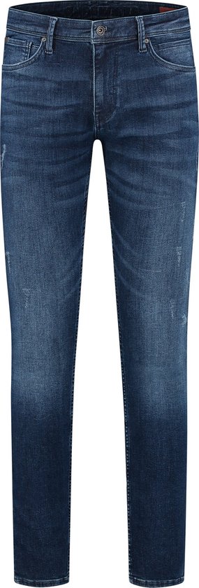 Purewhite - Jone Heren Skinny Fit Jeans - Blauw - Maat 27